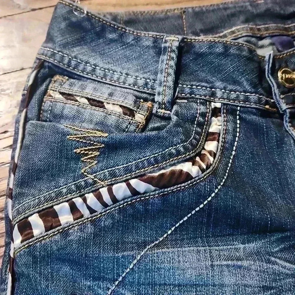 Y2k house of derion blue jeans size 3/4 - Picture 8 of 10